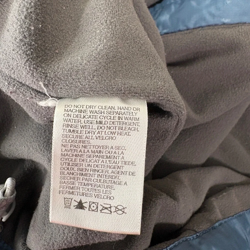 The North Face Jacket Mens XXL Blue Windbreaker Fleece Lined Full Zip Outdoor